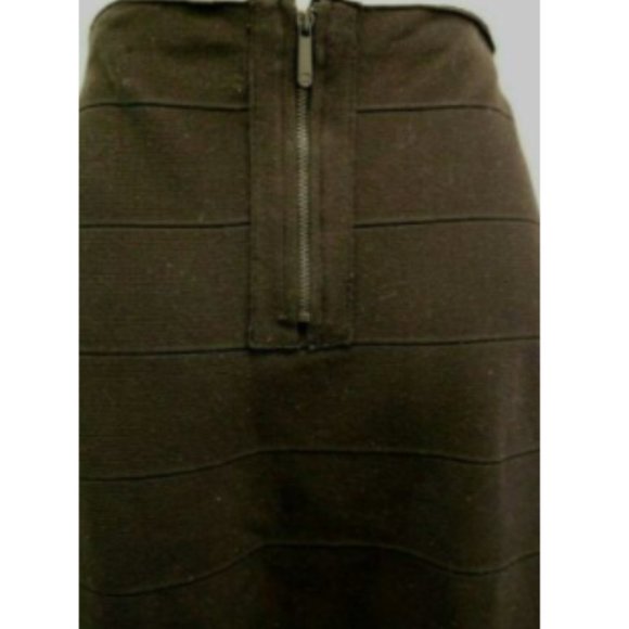 10 Michael Kors black KNIT skirt exposed zipper - Picture 4 of 6